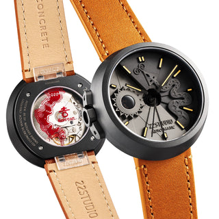 22STUDIO - 4D Concrete Watch Automatic 45mm Snake Edition Night - KOHEZI