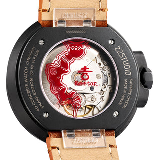 22STUDIO - 4D Concrete Watch Automatic 45mm Snake Edition Night - KOHEZI