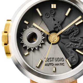 22STUDIO - 4D Concrete Watch Automatic 45mm Snake Edition Twilight - KOHEZI