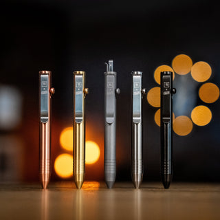 Big Idea Design - The Lil Sancho Bolt Action Pen, built-in tweezers and a toothpick!