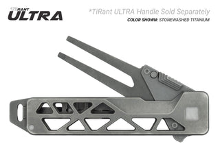 Exceed Designs - TiRant ULTRA HotSwap™ 1.5MM Premium Titanium Golf Divot Tool (Jet-Black PVD 6AL-4V Titanium)
