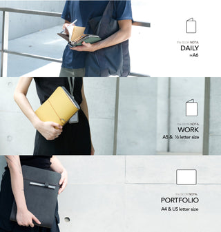 Antou - NOTA. Portfolio / Pineapple Leather Cover - KOHEZI