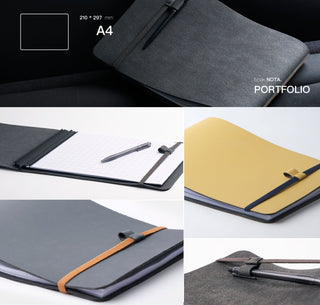 Antou - NOTA. Portfolio / Pineapple Leather Cover - KOHEZI