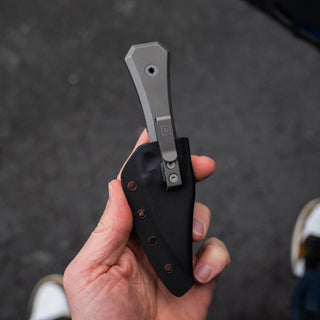 Big Idea Design - AUX MFG Ti Pocket Bowie Fixed Blade - KOHEZI