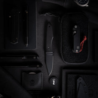 Big Idea Design - Blackout Cerakote Ti Lookout Fixed Blade - KOHEZI