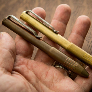 Big Idea Design - Brass & Copper Pocket Pro Pen (The Auto Adjusting EDC Pen) - KOHEZI