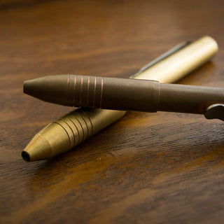 Big Idea Design - Brass & Copper Pocket Pro Pen (The Auto Adjusting EDC Pen) - KOHEZI