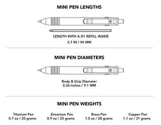 Big Idea Design - Mini Dual Side Click Pen - KOHEZI