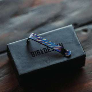 Big Idea Design - Titanium Damascus Pen Clip - KOHEZI