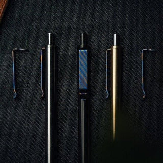 Big Idea Design - Titanium Damascus Pen Clip - KOHEZI