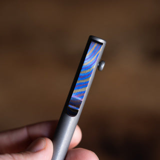 Big Idea Design - Titanium Damascus Pen Clip - KOHEZI
