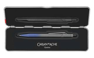 Caran d'Ache - 849™ CLAIM YOUR STYLE Stormy Blue Ballpoint Pen (Special Edition) - KOHEZI