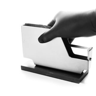 Claustrum - Magnetic Tape Dispenser Base Plate (Black Leather) - KOHEZI