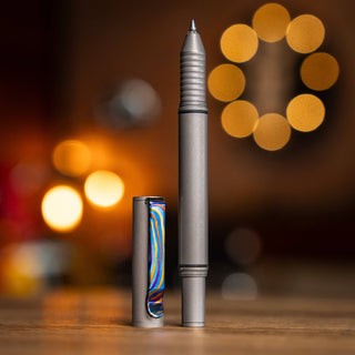 Big Idea Design - Titanium Damascus CNC Milled Pocket Clip