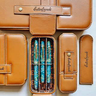 Esterbrook - Pen Nook - Triple Pen Nook (British Tan) - KOHEZI