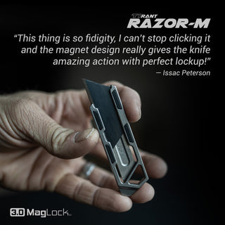 Exceed Designs - TiRant RAZOR - M 3.0 MagLock Utility Knife - KOHEZI