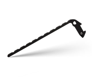 Exceed Designs - TiRant ULTRA Full - Length FRAG MILLED ‘Integral - Like’ Back Spacer (Jet - Black 6AL - 4V Titanium) - KOHEZI