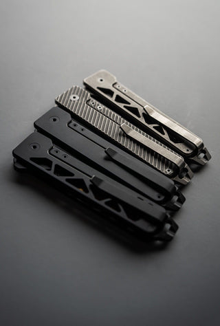 Exceed Designs - TiRant ULTRA Full - Length SKELETON MILLED ‘Integral - Like’ PRY BAR Backspacer (Jet - Black PVD 6AL - 4V Titanium) - KOHEZI