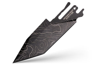 Exceed Designs - TiRant ULTRA HotSwap™ Blade Replacement (Jet - Black Cascadia Laser Engraved D2 Tempered HRC 60+) - KOHEZI