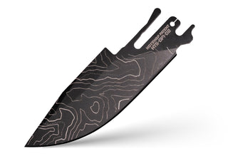 Exceed Designs - TiRant ULTRA HotSwap™ Blade Replacement (Jet - Black Cascadia Laser Engraved D2 Tempered HRC 60+) - KOHEZI