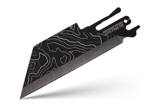 Exceed Designs - TiRant ULTRA HotSwap™ Blade Replacement (Jet - Black Cascadia Laser Engraved D2 Tempered HRC 60+) - KOHEZI