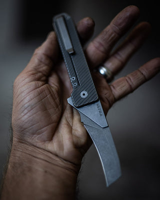 Exceed Designs - TiRant ULTRA HotSwap™ Hawkbill Blade Replacement (Jet - Black D2 Tempered HRC 61+) - KOHEZI
