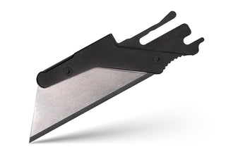 Exceed Designs - TiRant ULTRA HotSwap™ RAZOR Blade Holder W/Full - Edge Usability (Jet - Black 6AL - 4V Titanium) W/Milled Curved Choil Jimping (Copy) - KOHEZI