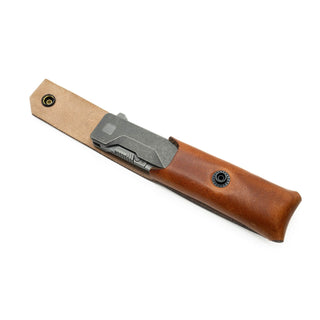 Exceed Designs - TiRant ULTRA Real Horween Leather Sheath (100% USA - MADE) - KOHEZI