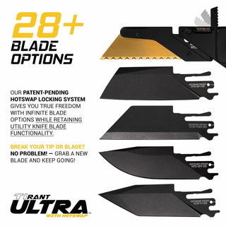 Exceed Designs - TiRant ULTRA Utility Knife W/HotSwap™ - KOHEZI
