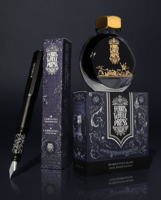 Ferris Wheel Press - Aluminum Carousel Fountain Pen (Bearrington Black) - KOHEZI