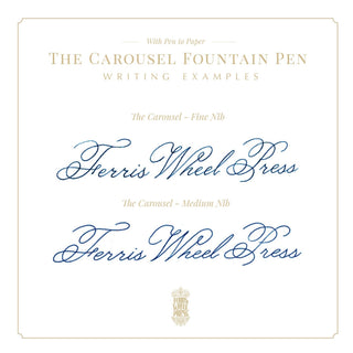 Ferris Wheel Press - Aluminum Carousel Fountain Pen (Bearrington Black) - KOHEZI