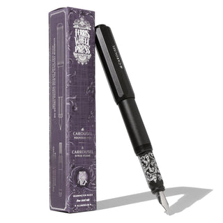 Ferris Wheel Press - Aluminum Carousel Fountain Pen (Bearrington Black) - KOHEZI