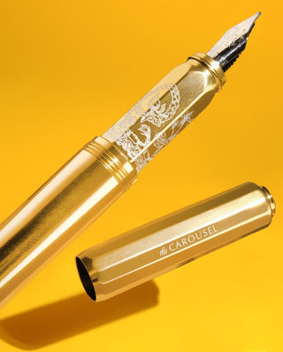 Ferris Wheel Press - Aluminum Carousel Fountain Pen (Plaited Gold Tress) - KOHEZI
