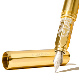Ferris Wheel Press - Aluminum Carousel Fountain Pen (Plaited Gold Tress) - KOHEZI
