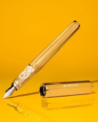 Ferris Wheel Press - Aluminum Carousel Fountain Pen (Plaited Gold Tress) - KOHEZI