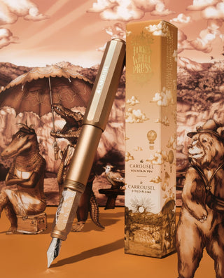 Ferris Wheel Press - Aluminum Carousel Fountain Pen (Terracotta Canyon) - KOHEZI