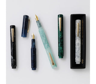 Hightide - Attache Marbled Fountain Pen (Mint) - KOHEZI