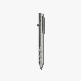 Inventery - Bolt Action Pen V.02 "The Twister" (Stainless Steel) - KOHEZI