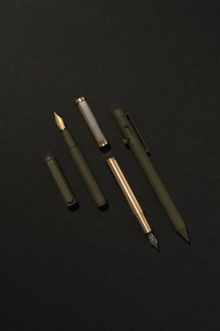 Inventery - Pocket Fountain Pen V.02 (OD Green) - KOHEZI