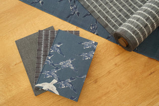 Kakimori - A5 notebook (Y. & SONS/Katakai Shibori Stripe) - KOHEZI