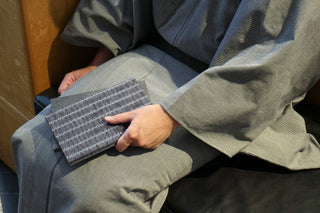 Kakimori - A5 notebook (Y. & SONS/Katakai Shibori Stripe) - KOHEZI