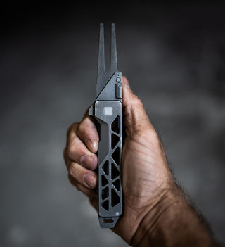 Exceed Designs - TiRant ULTRA HotSwap™ 1.5MM Premium Titanium Golf Divot Tool (Jet-Black PVD 6AL-4V Titanium)