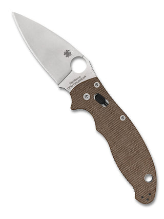 Spyderco - Manix® 2 Brown Canvas Micarta® CPM® CRU - WEAR® - KOHEZI