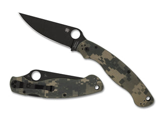 Spyderco - Military™ 2 Camo G - 10 Black Blade PlainEdge - KOHEZI