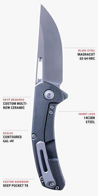 Tactile Knife Co. - Archer (Darkwash Ti Scales) - KOHEZI