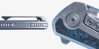 Tactile Knife Co. - Archer Inlay (Big Bang Blue Space Weave) - KOHEZI