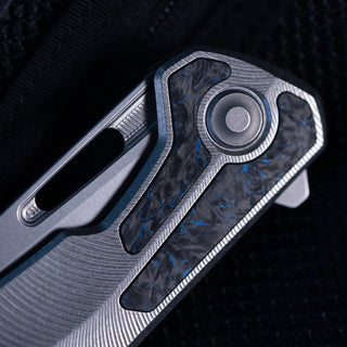 Tactile Knife Co. - Archer Inlay (Big Bang Blue Space Weave) - KOHEZI