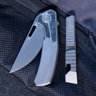 Tactile Knife Co. - Archer Inlay (Big Bang Blue Space Weave) - KOHEZI