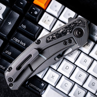 Tactile Knife Co. - Archer Inlay (Black TechnoCarbo Inlay) - KOHEZI