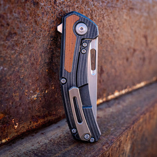 Tactile Knife Co. - Archer Inlay (Vintage 1970s Micarta Inlay) - KOHEZI